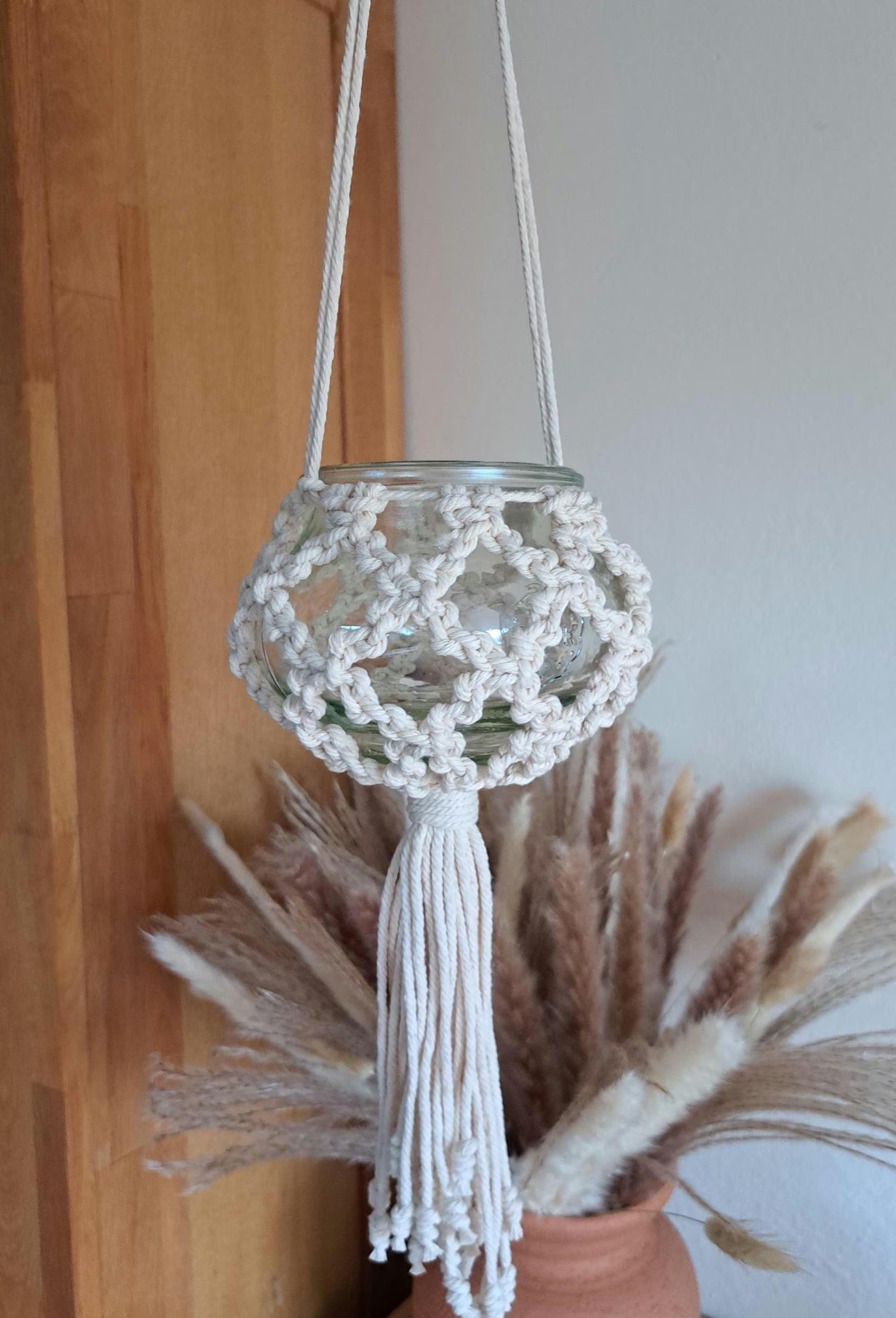 Makramowa Lampa Wisząca