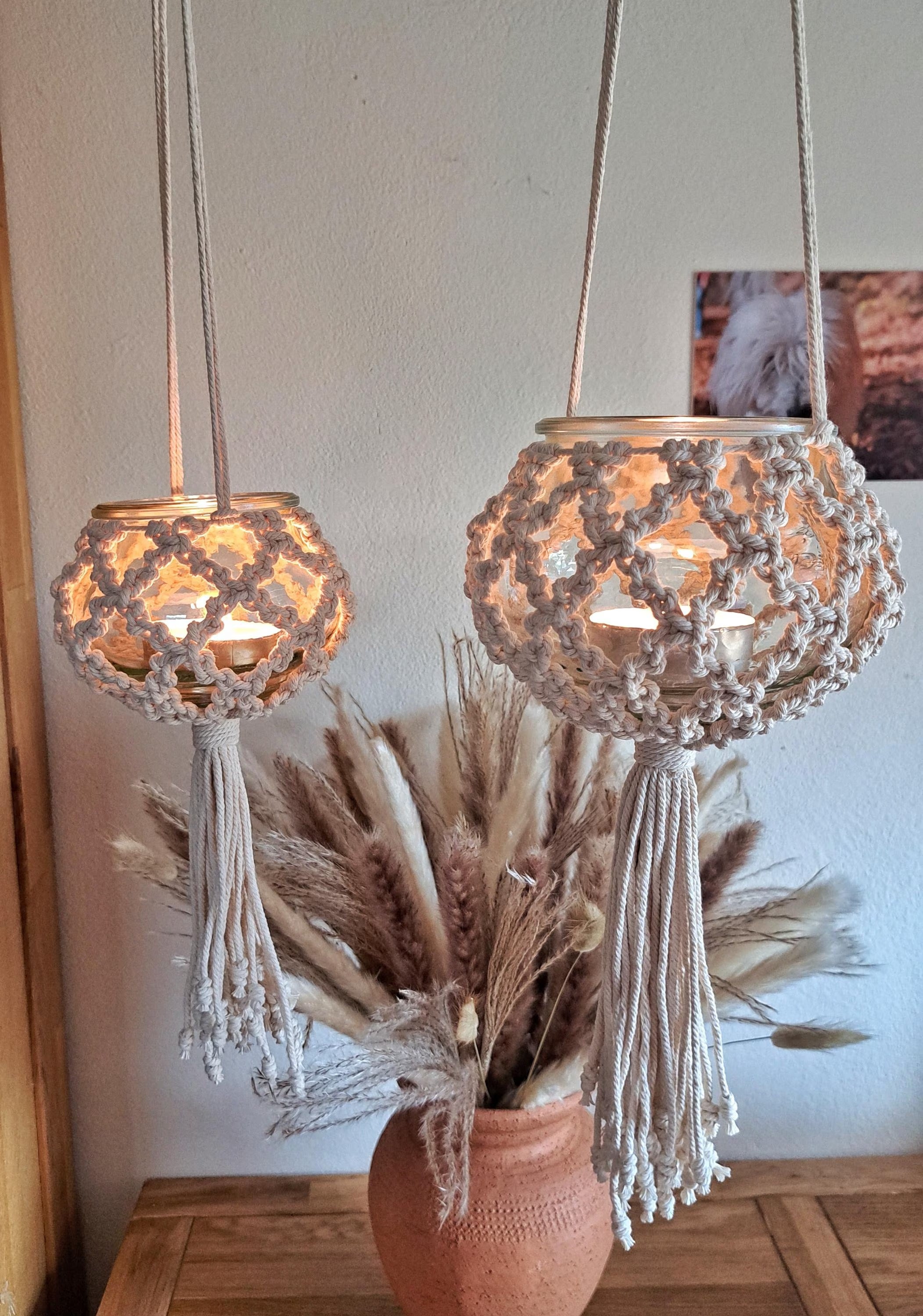 Makramowa Lampa Wisząca
