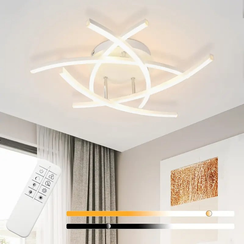 Ściemniana Lampa Sufitowa LED z Pilotem
