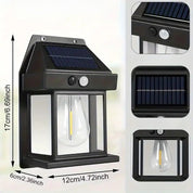 Zestaw 4 Zewnętrznych Solarnych Lamp ściennych